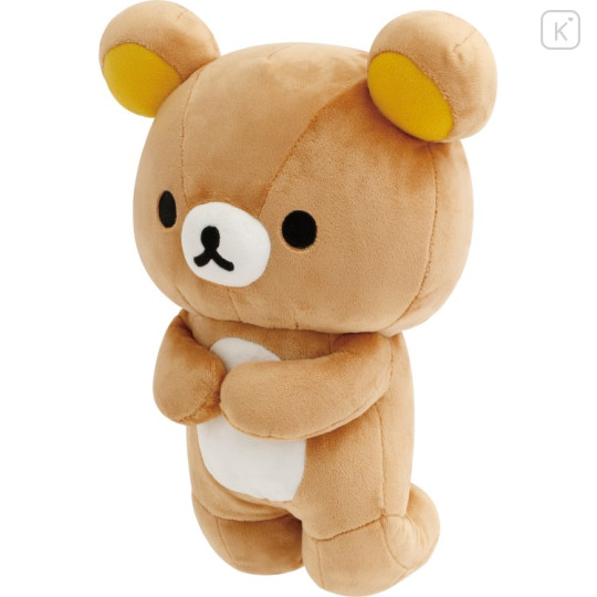 Japan San-X Kneeling Plush Toy - Rilakkuma : Rilakkuma and Awawaneko - 1
