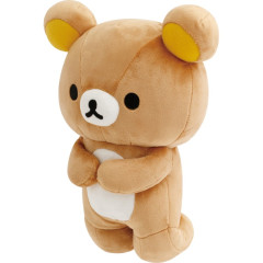Japan San-X Kneeling Plush Toy - Rilakkuma : Rilakkuma and Awawaneko