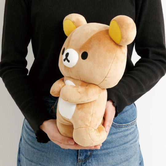 Japan San-X Kneeling Plush Toy - Rilakkuma : Rilakkuma and Awawaneko - 4