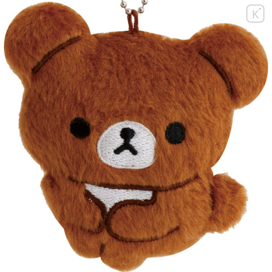 Japan San-X Hanging Plush Toy - Chairoikoguma : Rilakkuma and Awawaneko - 2