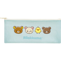 Japan San-X Flat Pen Pouch - Rilakkuma : Rilakkuma and Awawaneko