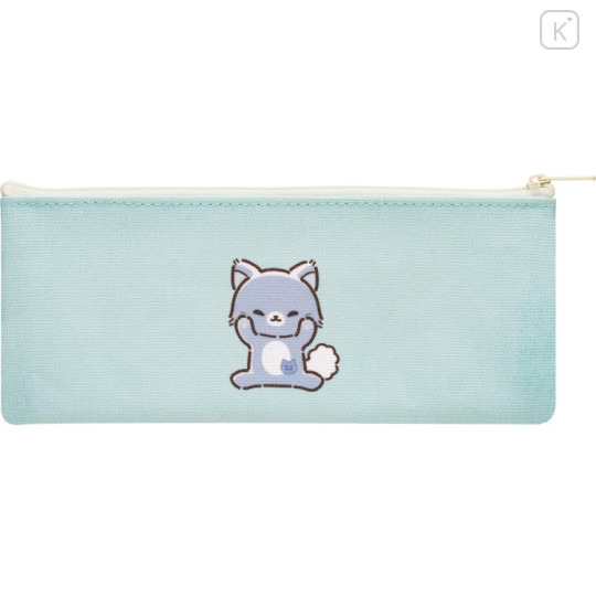 Japan San-X Flat Pen Pouch - Rilakkuma : Rilakkuma and Awawaneko - 2