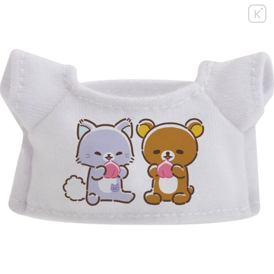 Japan San-X Plush Dress-Up Set - Rilakkuma and Awawaneko Sunglasses & T-shirt - 3