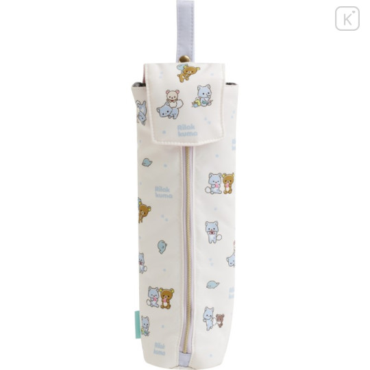 Japan San-X Hair Iron Case Pouch - Rilakkuma and Awawaneko - 1