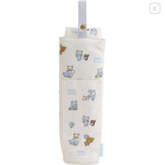 Japan San-X Hair Iron Case Pouch - Rilakkuma and Awawaneko - 2