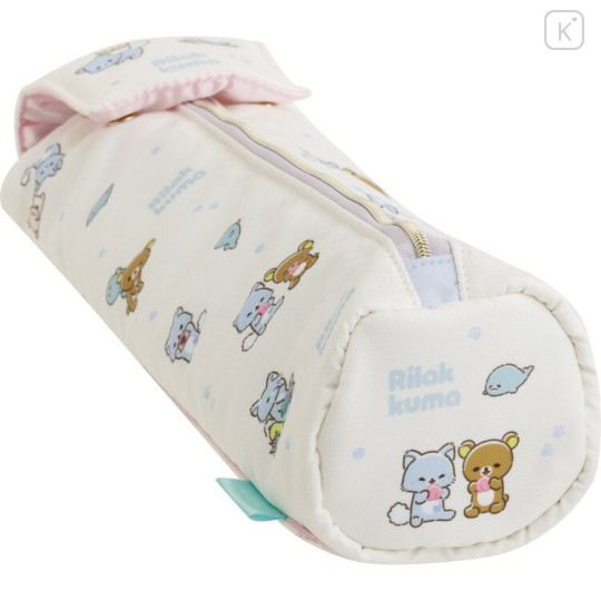 Japan San-X Hair Iron Case Pouch - Rilakkuma and Awawaneko - 3