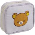 Japan San-X Square Pouch - Rilakkuma : Rilakkuma and Awawaneko - 1