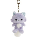 Japan San-X Outing Plush Keychain - Awawaneko : Rilakkuma and Awawaneko - 1