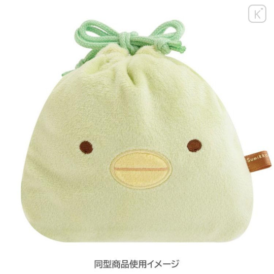 Japan San-X Plush Drawstring Bag - Sumikko Gurashi : Shirokuma Polar Bear - 4