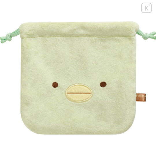 Japan San-X Plush Drawstring Bag - Sumikko Gurashi : Penguin? - 1