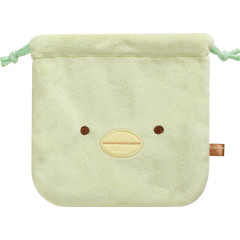 Japan San-X Plush Drawstring Bag - Sumikko Gurashi : Penguin?