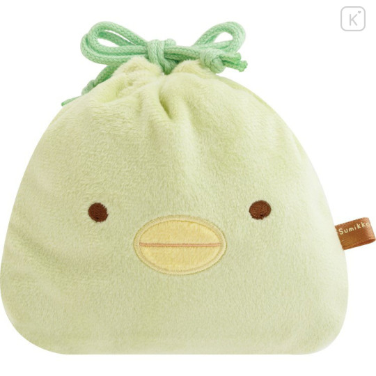 Japan San-X Plush Drawstring Bag - Sumikko Gurashi : Penguin? - 2