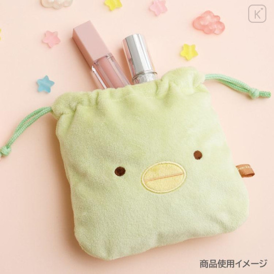 Japan San-X Plush Drawstring Bag - Sumikko Gurashi : Penguin? - 4