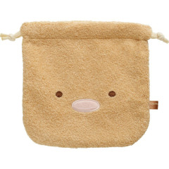 Japan San-X Plush Drawstring Bag - Sumikko Gurashi : Tonkatsu Fried Pork Cutlet