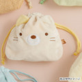Japan San-X Plush Drawstring Bag - Sumikko Gurashi : Neko Calico Cat - 2