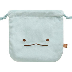 Japan San-X Plush Drawstring Bag - Sumikko Gurashi : Tokage Dinosaur Lizard