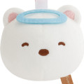 Japan San-X Plush Mirror Keychain - Sumikko Gurashi : Shirokuma Polar Bear - 2