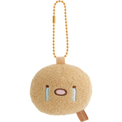 Japan San-X Plush Mirror Keychain - Sumikko Gurashi : Tonkatsu Fried Pork Cutlet