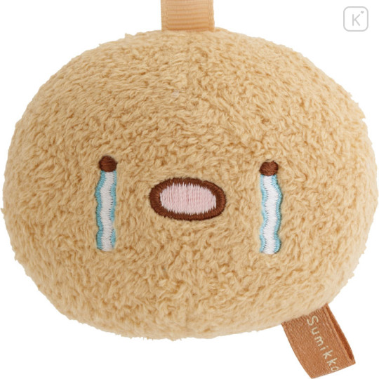 Japan San-X Plush Mirror Keychain - Sumikko Gurashi : Tonkatsu Fried Pork Cutlet - 2