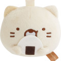 Japan San-X Plush Mirror Keychain - Sumikko Gurashi : Neko Calico Cat - 2