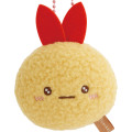 Japan San-X Plush Mirror Keychain - Sumikko Gurashi : Ebifurai no Shippo Fried Shrimp Tail - 2