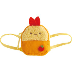 Japan San-X Tenori Plush Backpack - Sumikko Gurashi : Ebifurai no Shippo Fried Shrimp Tail