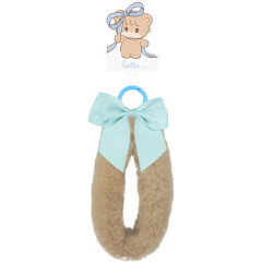 Japan Mikko Illustrations Multi Ring Plus with Fur Hand Strap - Lil ala mode : Latte