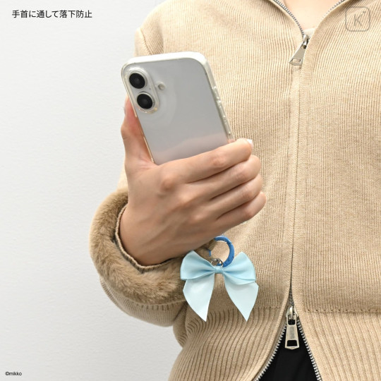 Japan Mikko Illustrations Multi Ring Plus with Fur Hand Strap - Lil ala mode : Latte - 2