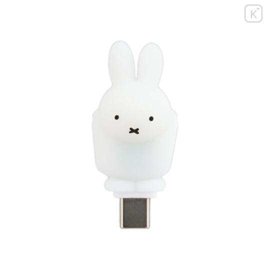 Japan Miffy Powattomo Soft Glow USB-C Charm Pin - Miffy - 1