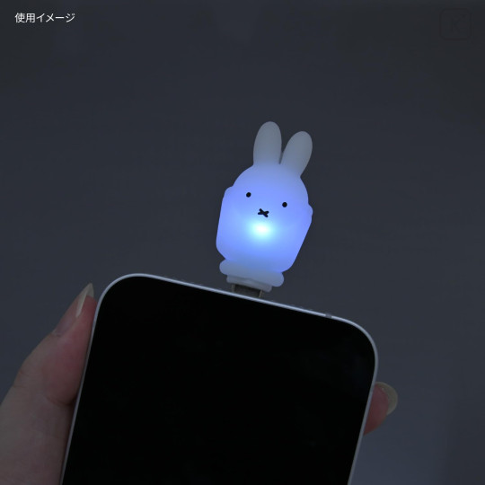 Japan Miffy Powattomo Soft Glow USB-C Charm Pin - Miffy - 4