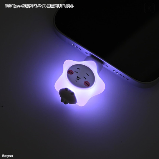 Japan Chiikawa Powattomo Soft Glow USB-C Charm Pin - Chiikawa - 3