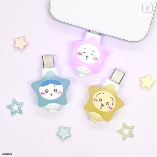 Japan Chiikawa Powattomo Soft Glow USB-C Charm Pin - Chiikawa - 6