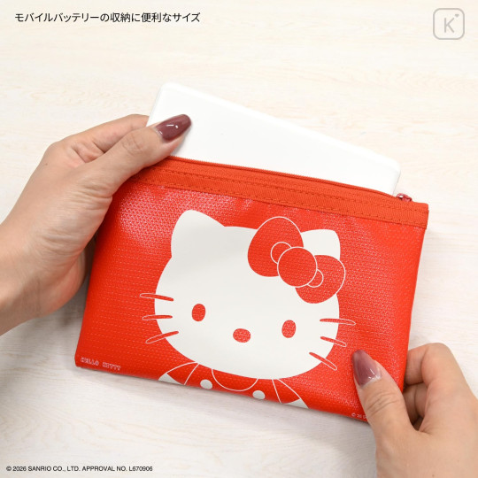 Japan Sanrio Flame Retardant Safety Pouch - Hello Kitty - 4