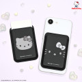 Japan Sanrio MagSafe Card Wallet - Hello Kitty : Black - 6