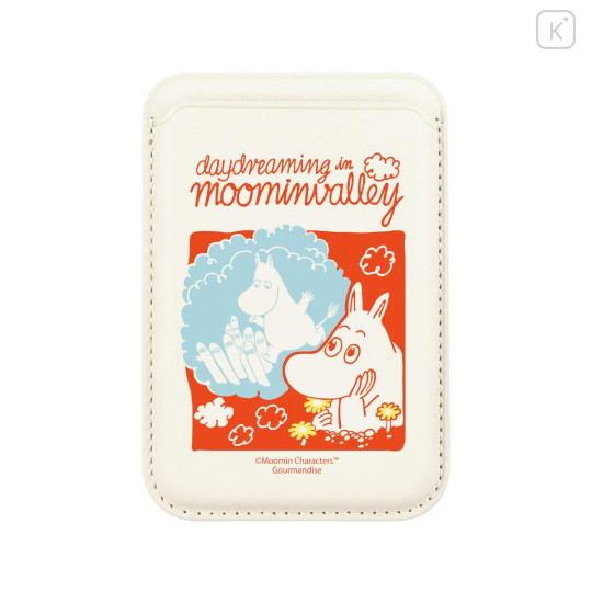 Japan Moomin MagSafe Card Wallet - Moomintroll : Daydreaming in Moomin Valley - 1
