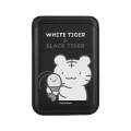 Japan White Tiger and Black Tiger MagSafe Card Wallet - Black - 1