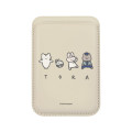 Japan White Tiger and Black Tiger MagSafe Card Wallet - Ivory - 1