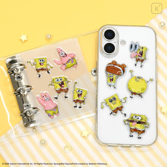 Japan SpongeBob SquarePants Bubble Pop Sticker - B - 5