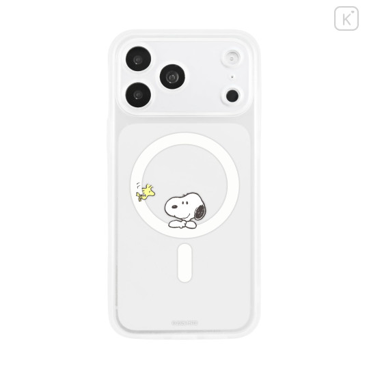 Japan Peanuts IIIIfit Plump Frame iPhone 18 Pro Max / 17 Pro Max Case with MagSafe - Snoopy : Clear - 1
