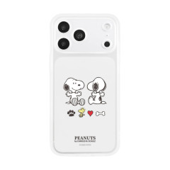 Japan Peanuts IIIIfit Plump Frame iPhone 18 Pro Max / 17 Pro Max Case - Snoopy : Clear
