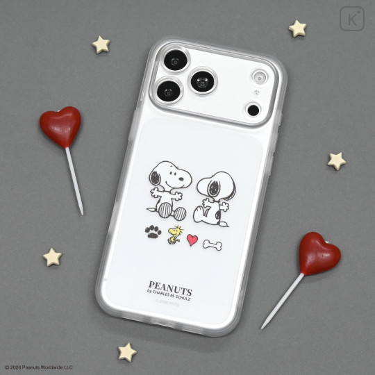 Japan Peanuts IIIIfit Plump Frame iPhone 18 Pro Max / 17 Pro Max Case - Snoopy : Clear - 6
