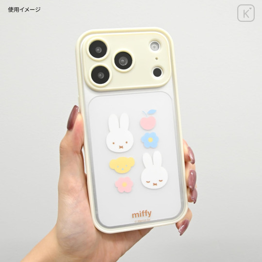 Japan Miffy IIIIfit Plump Frame iPhone 18 Pro / 17 Pro Case - Miffy : Pastel - 5