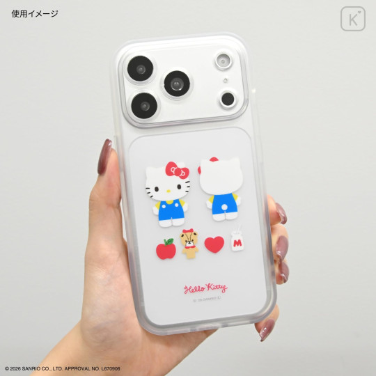 Japan Sanrio IIIIfit Plump Frame iPhone 18 Pro / 17 Pro Case - Hello Kitty - 5