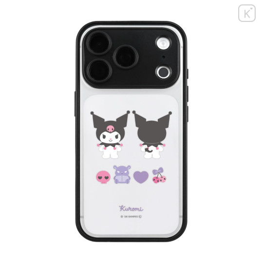 Japan Sanrio IIIIfit Plump Frame iPhone 18 Pro / 17 Pro Case - Kuromi - 1