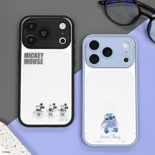 Japan Disney IIIIfit Plump Frame iPhone 18 Pro / 17 Pro Case - Stitch - 6