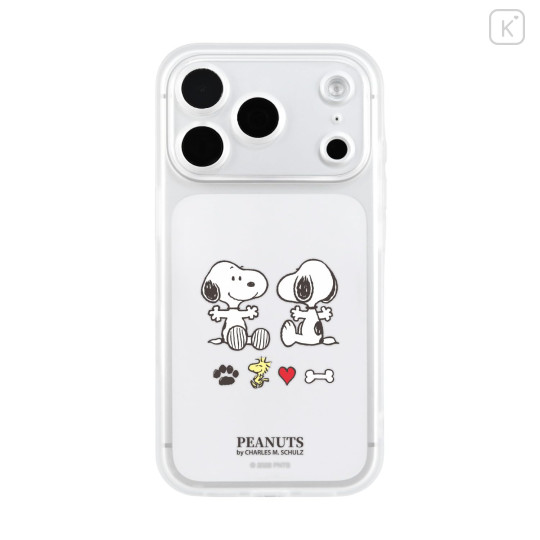 Japan Peanuts IIIIfit Plump Frame iPhone 18 Pro / 17 Pro Case - Snoopy : Clear - 1