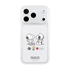 Japan Peanuts IIIIfit Plump Frame iPhone 18 Pro / 17 Pro Case - Snoopy : Clear
