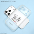 Japan Peanuts IIIIfit Plump Frame iPhone 18 Pro / 17 Pro Case - Snoopy : Clear - 2