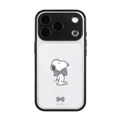 Japan Peanuts IIIIfit Plump Frame iPhone 18 Pro / 17 Pro Case - Snoopy : Black