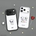 Japan Peanuts IIIIfit Plump Frame iPhone 18 Pro / 17 Pro Case - Snoopy : Black - 6